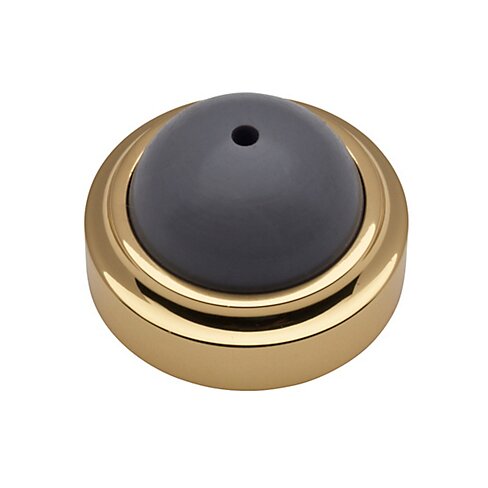 1" Wall Type Flush Bumper in Lifetime PVD Polished Brass