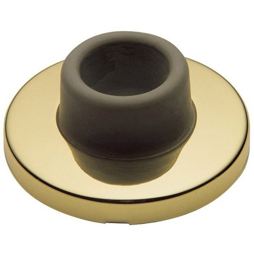 2 3/8" Wall Type Flush Bumper in Lifetime PVD Polished Brass