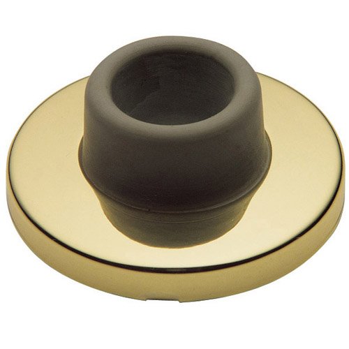 2 3/8" Wall Type Flush Bumper in Unlacquered Brass