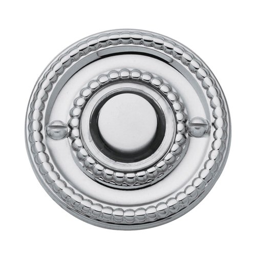 1 3/4" Beaded Bell Button in Polished Chrome