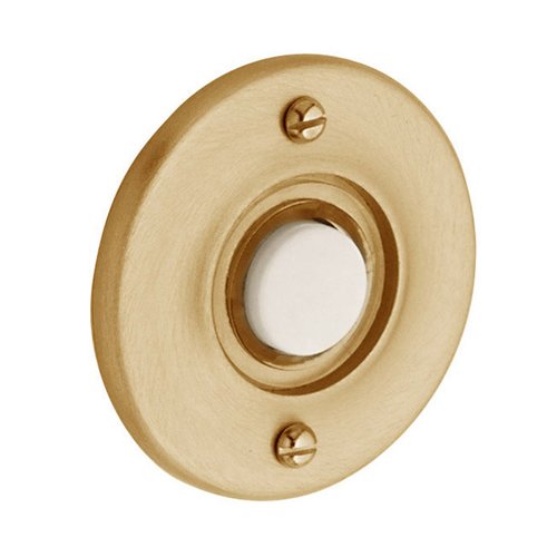 1 3/4" Round Bell Button in PVD Lifetime Satin Brass