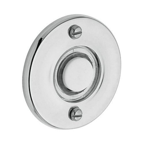 1 3/4" Round Bell Button in Polished Chrome