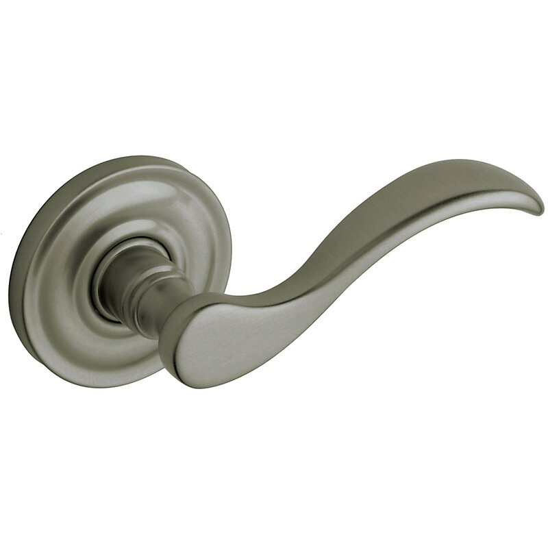 Oversized Full Dummy Door Lever with Classic Rose in PVD Graphite Nickel
