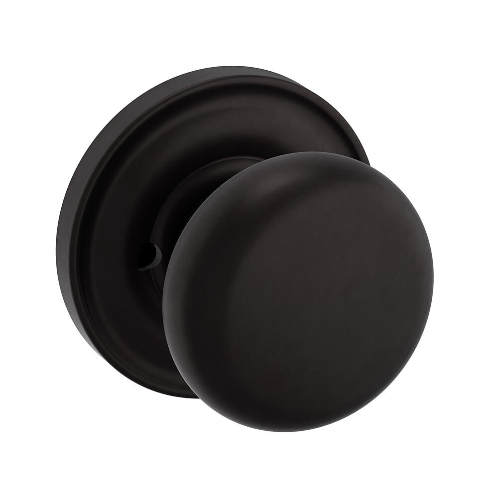 Privacy Door Knob with Rose in Oil Rubbed Bronze