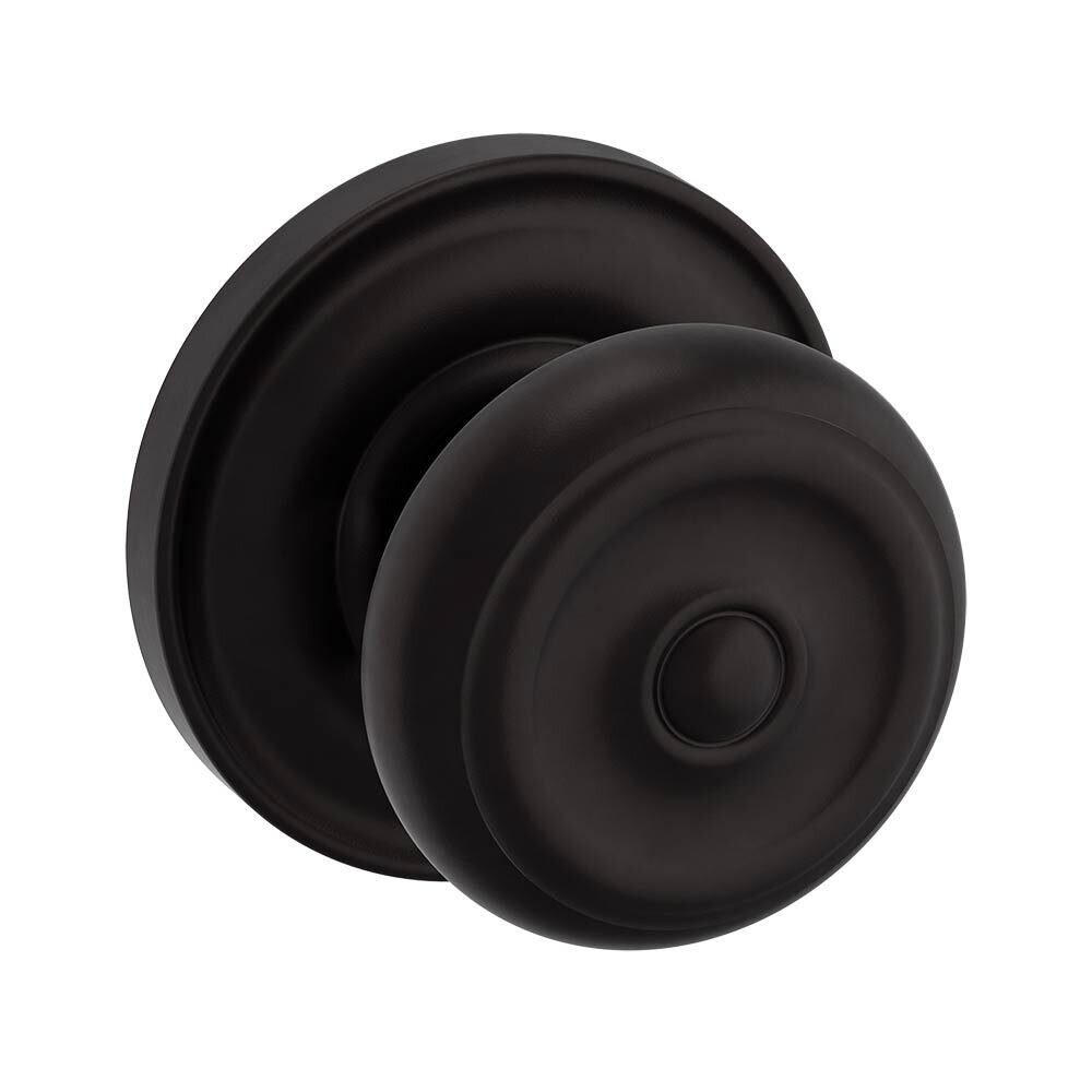 Dummy Set Door Knob with Classic Rose in Oil Rubbed Bronze