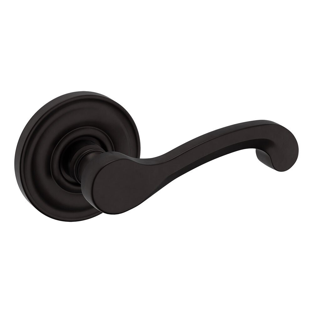Right Handed Single Dummy Door Lever with Rose in Oil Rubbed Bronze