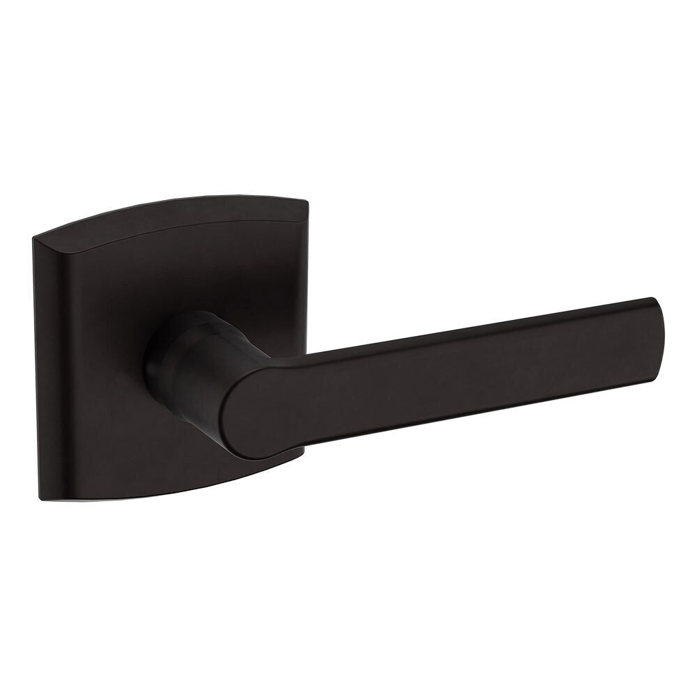 Right Handed Single Dummy Door Lever with Rose in Oil Rubbed Bronze