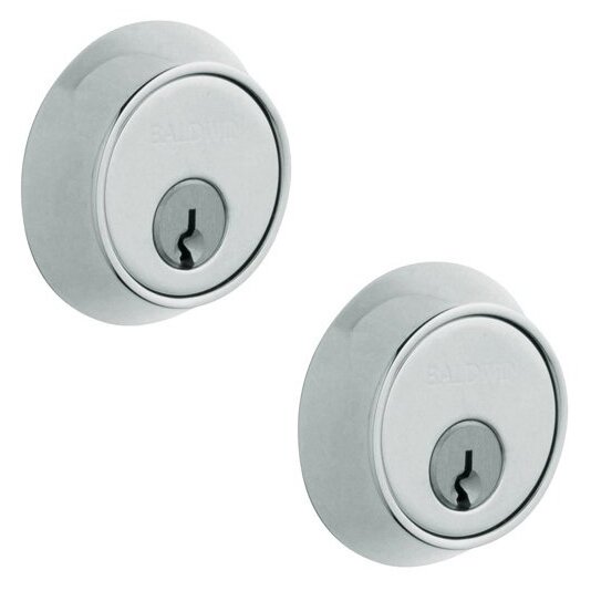 Double Cylinder Deadbolt in Polished Chrome