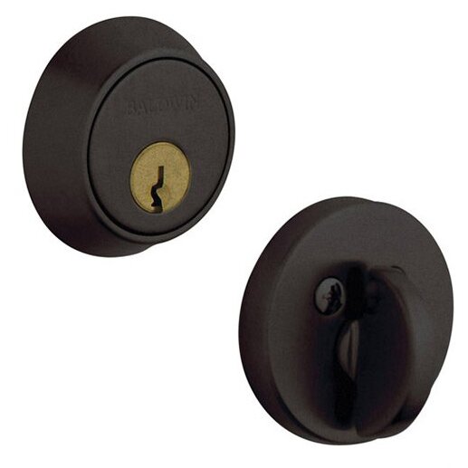 Single Cylinder Deadbolt in Distressed Oil Rubbed Bronze
