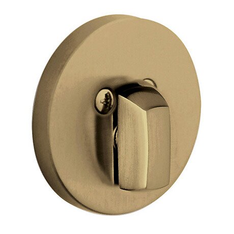 Patio (One-Sided) Deadbolt for Patio (One-Sided) Doors in Satin Brass & Black