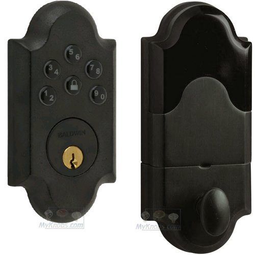 Single Cylinder Keyless Entry Electronic Deadbolt in Distressed Oil Rubbed Bronze