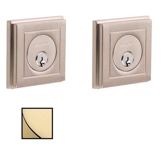 Double Cylinder Deadbolt in Lifetime Pvd Polished Brass