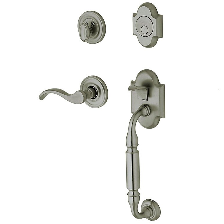 Sectional Right Handed Full Dummy Handleset with Wave Lever in Antique Nickel