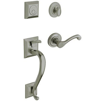 Sectional Left Handed Full Dummy Handleset with Classic Lever in PVD Graphite Nickel