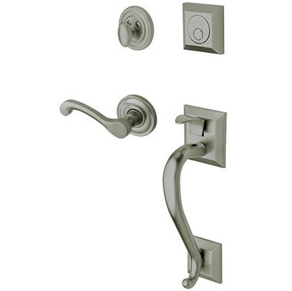 Sectional Right Handed Full Dummy Handleset with Classic Lever in PVD Graphite Nickel
