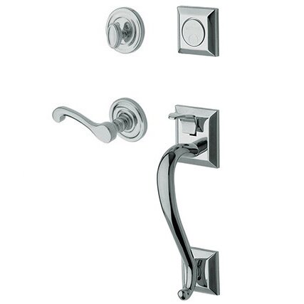 Sectional Right Handed Full Dummy Handleset with Classic Lever in Polished Chrome
