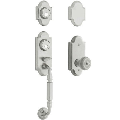 Two Point Full Dummy Handleset with Colonial Knob in Satin Chrome