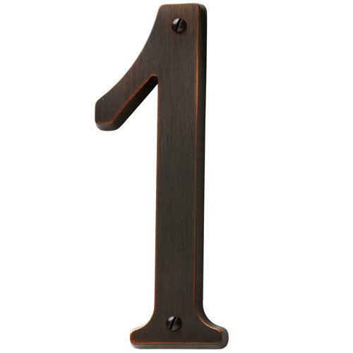 #1 House Number in Venetian Bronze