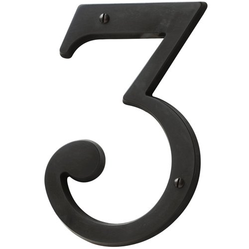 #3 House Number in Oil Rubbed Bronze