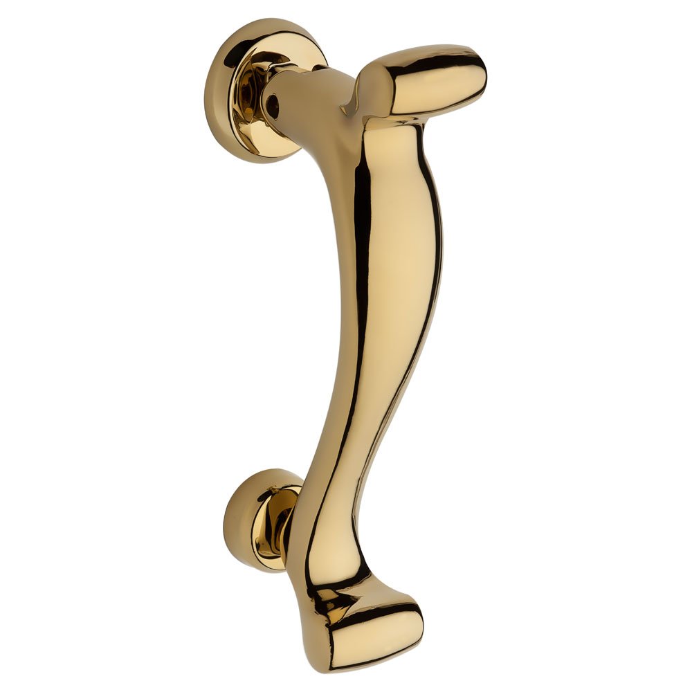 S Door Knocker in Polished Brass