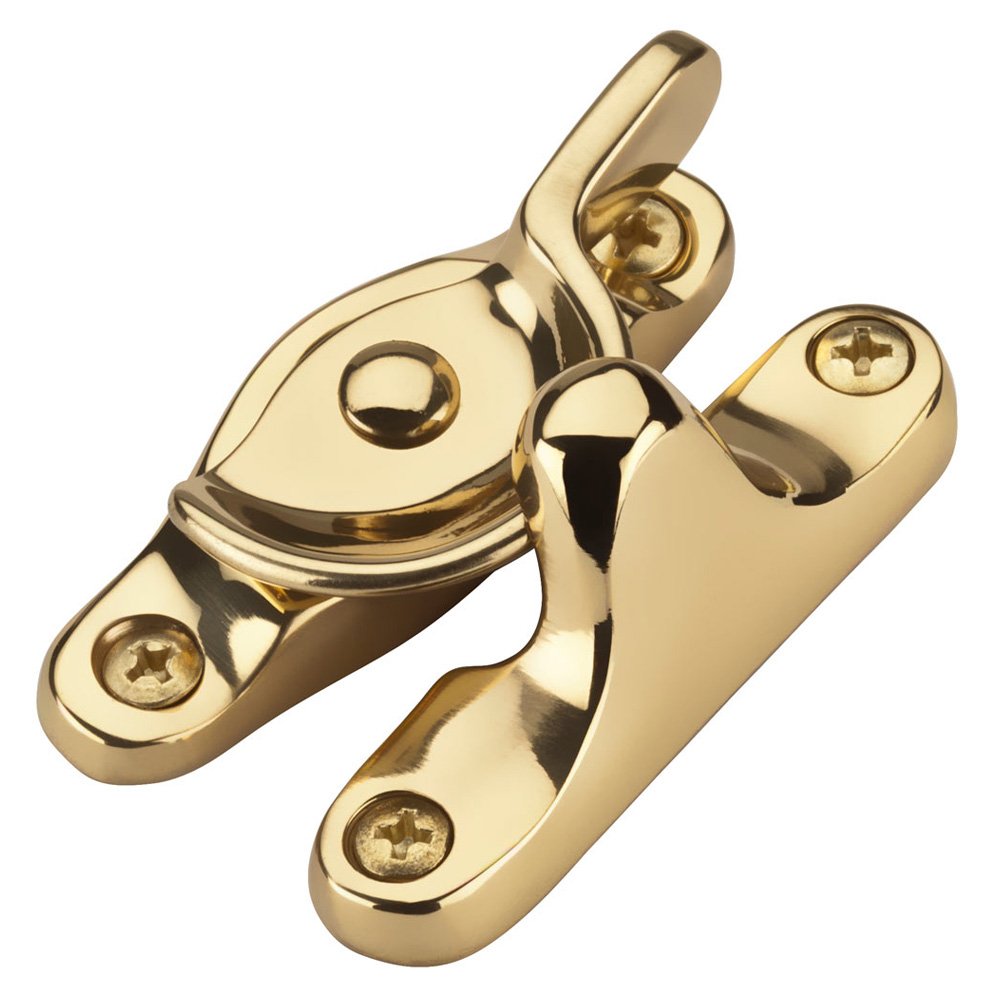 Window Sash Lock in Polished Brass