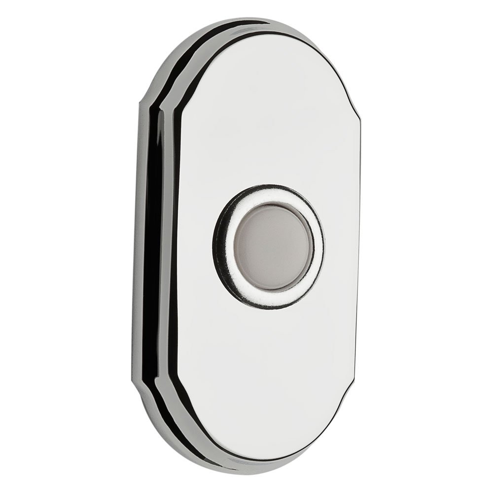 Illuminated Arch Door Bell in Polished Chrome