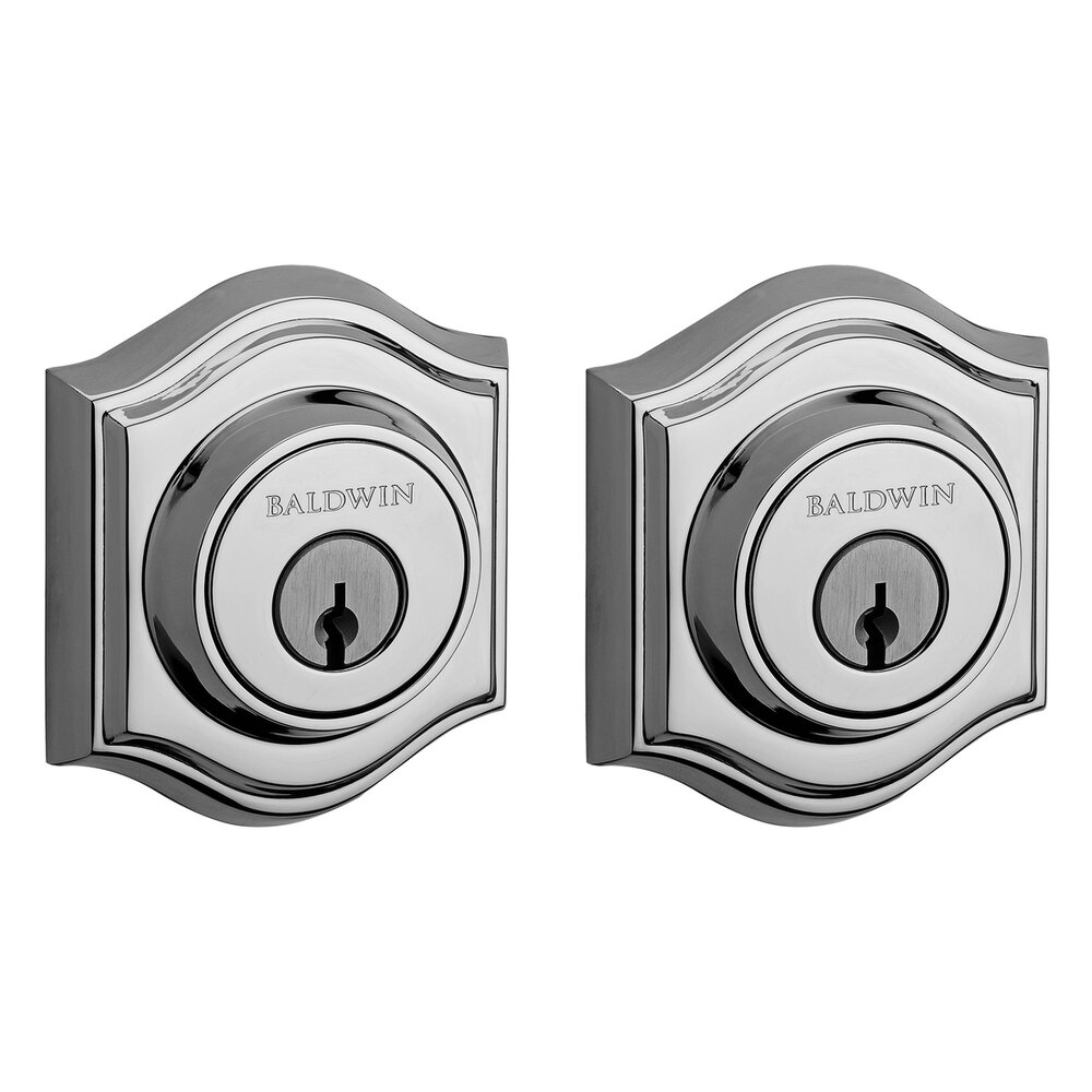 Double Cylinder Arch Deadbolt in Polished Chrome