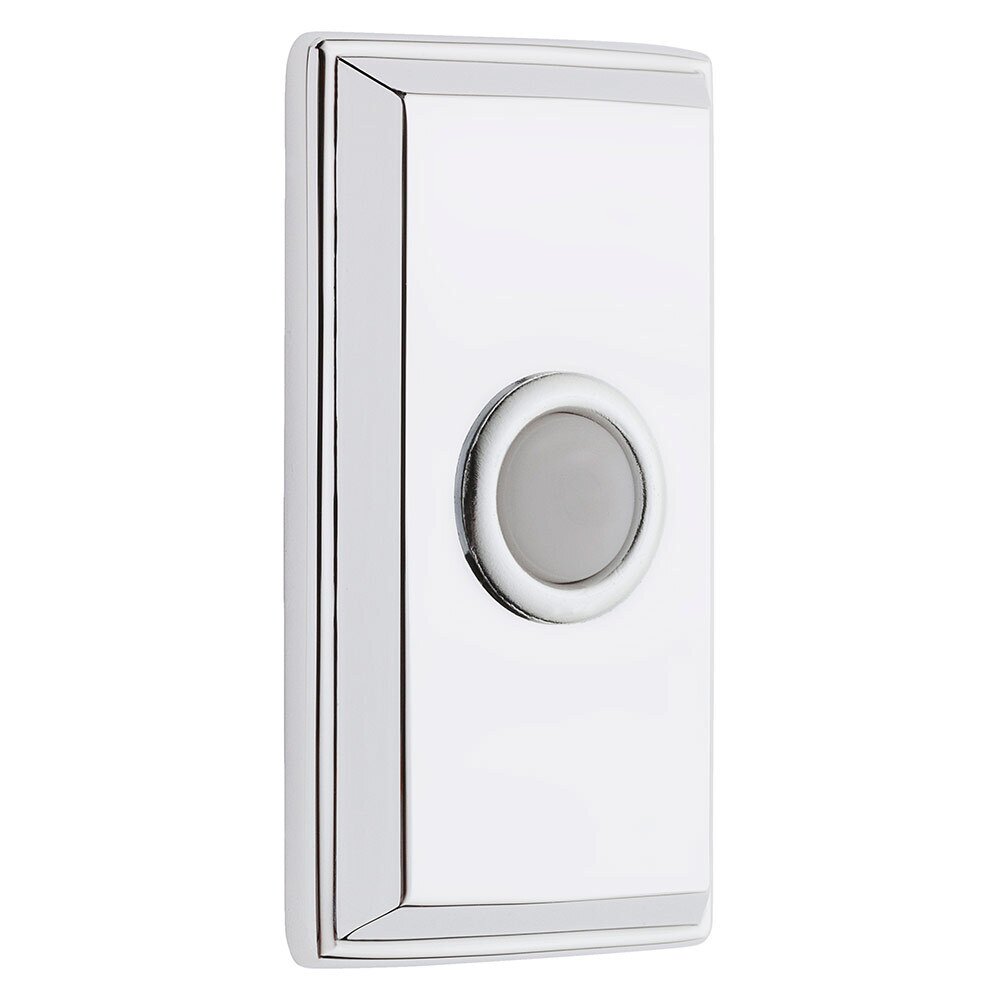 Rectangular Door Bell Button in Polished Chrome