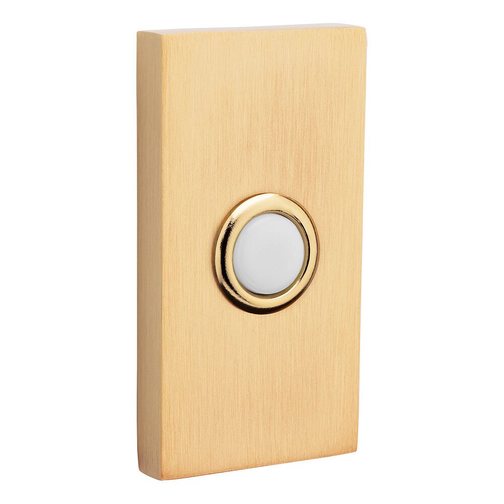 Contemporary Door Bell Button in Vintage Brass