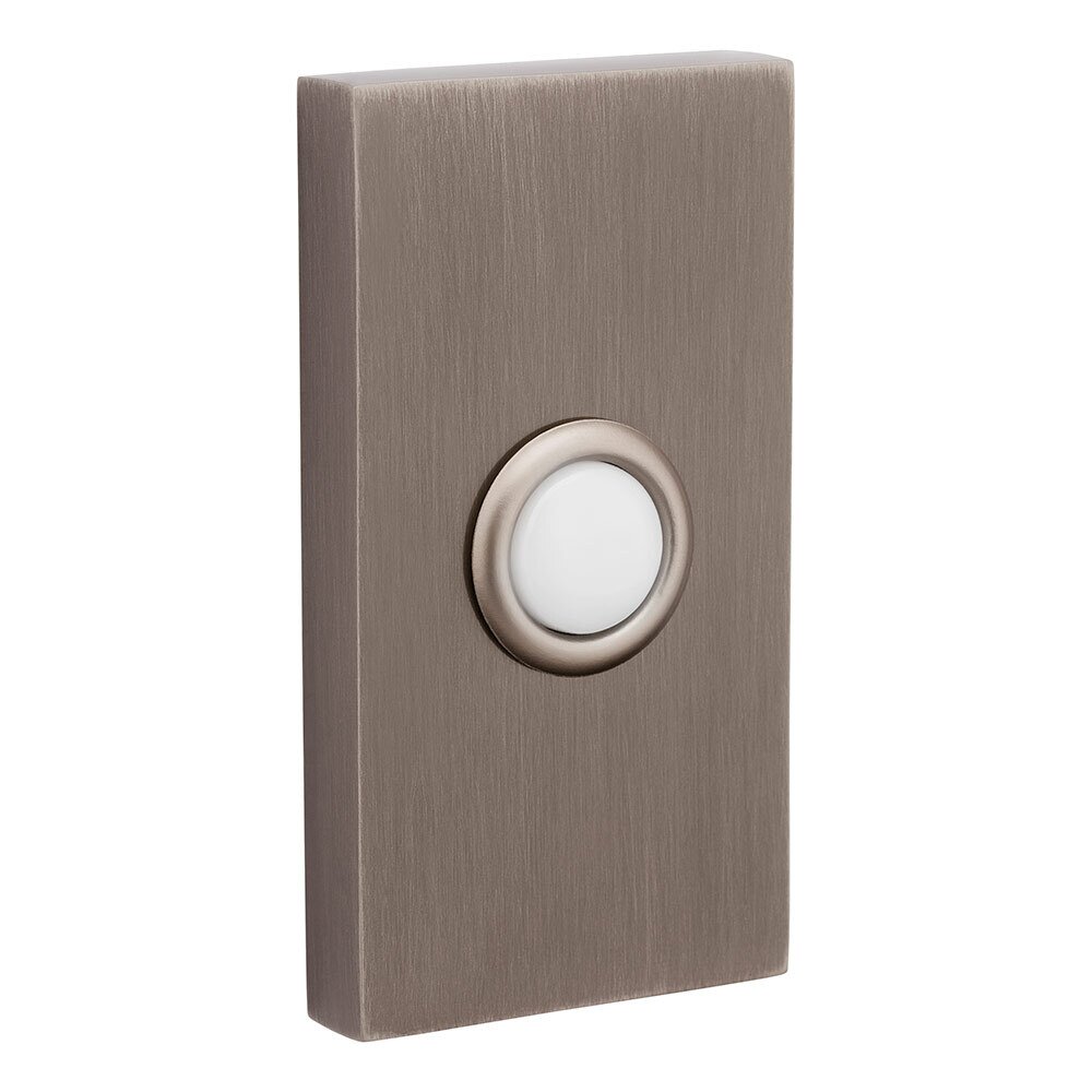 Contemporary Door Bell Button in PVD Graphite Nickel