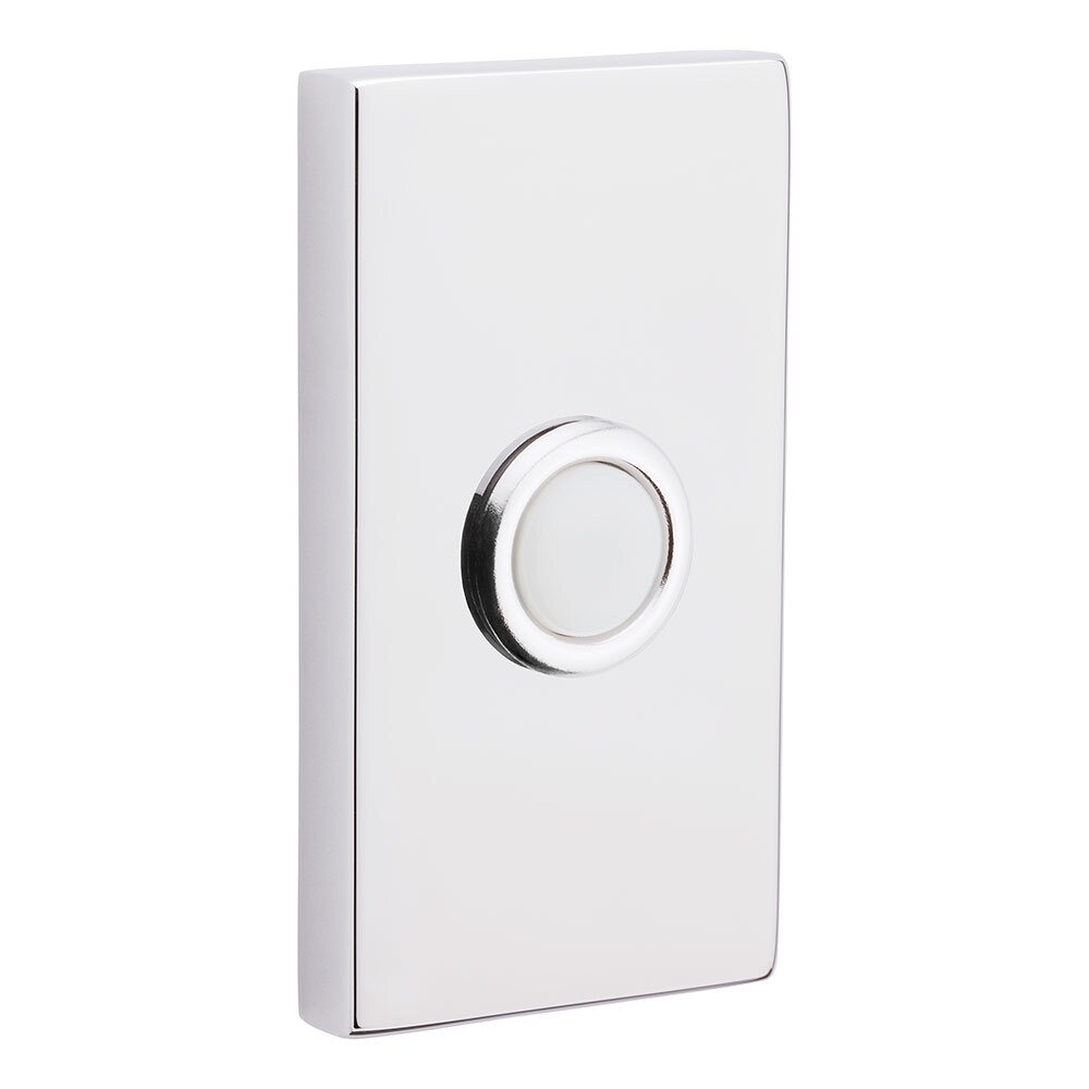 Contemporary Door Bell Button in Polished Chrome