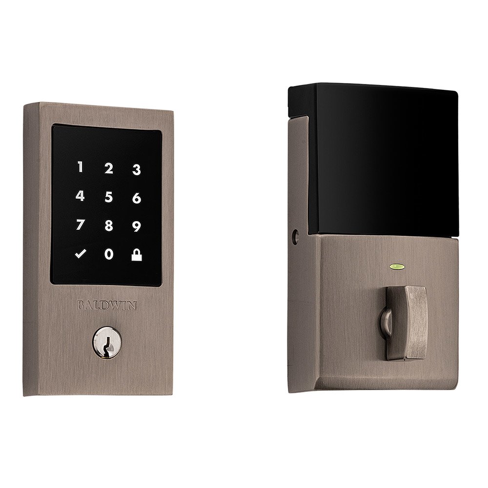 Minneapolis Touchscreen Deadbolt with Z-Wave in PVD Graphite Nickel