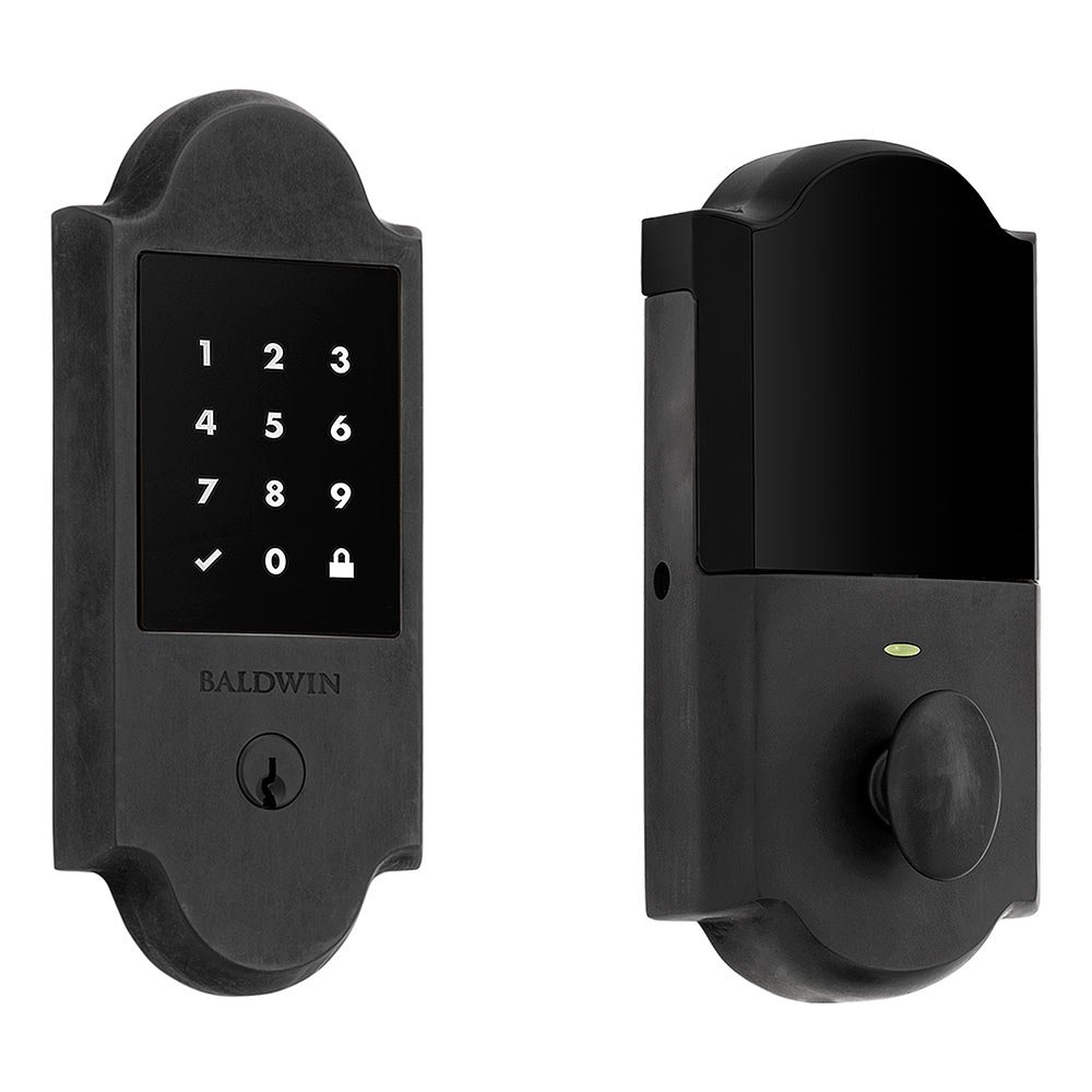 Boulder Touchscreen Deadbolt with Z-Wave in Distressed Oil Rubbed Bronze