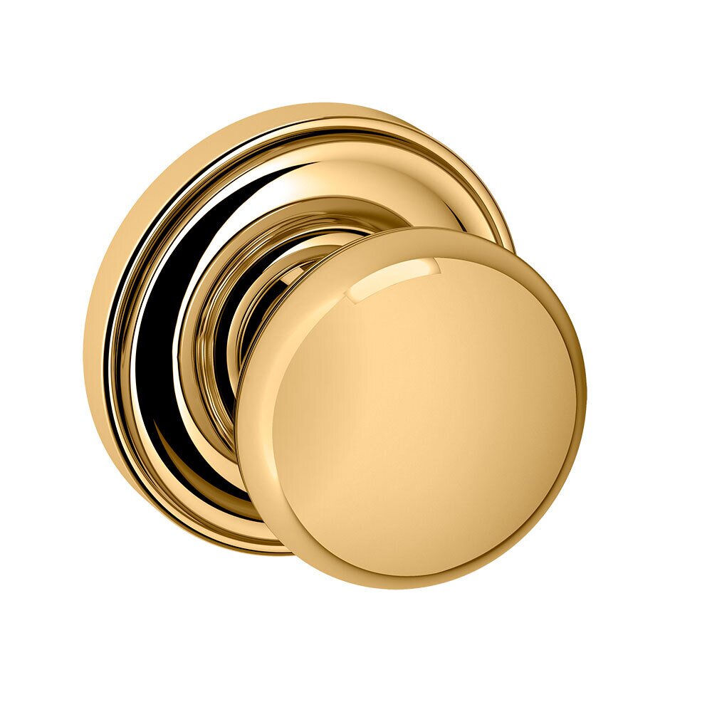 Dummy Set 5000 Estate Knob with 5048 Rose in Lifetime Pvd Polished Brass