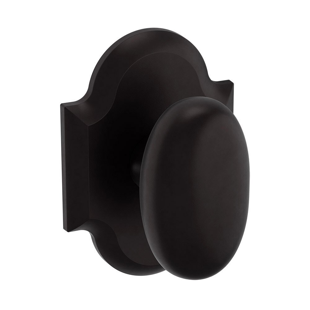 Passage 5024 Estate Knob with R030 Rose in Oil Rubbed Bronze