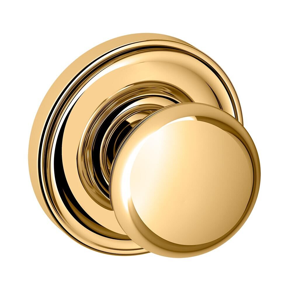 Dummy Set 5030 Estate Knob with 5048 Rose in Lifetime Pvd Polished Brass