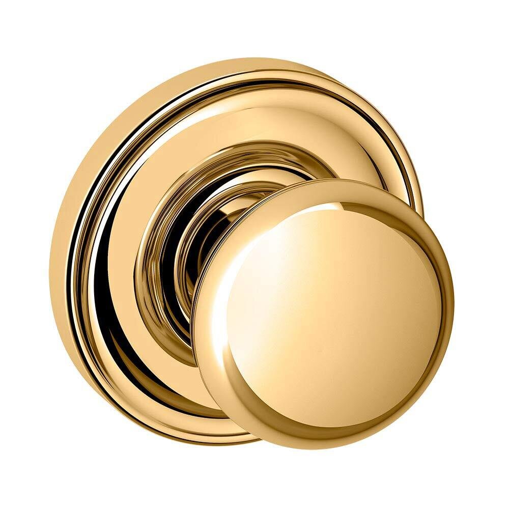Passage 5030 Estate Knob with 5048 Rose in Unlacquered Brass