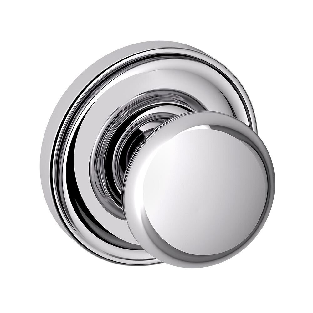 Passage 5030 Estate Knob with 5048 Rose in Polished Chrome