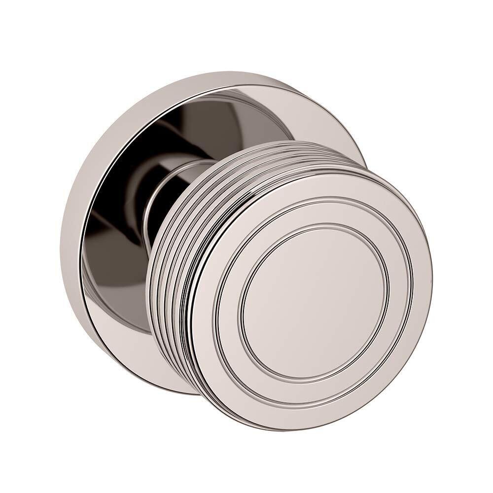 Single Dummy 5045 Estate Knob with 5056 Rose in Lifetime Pvd Polished Nickel
