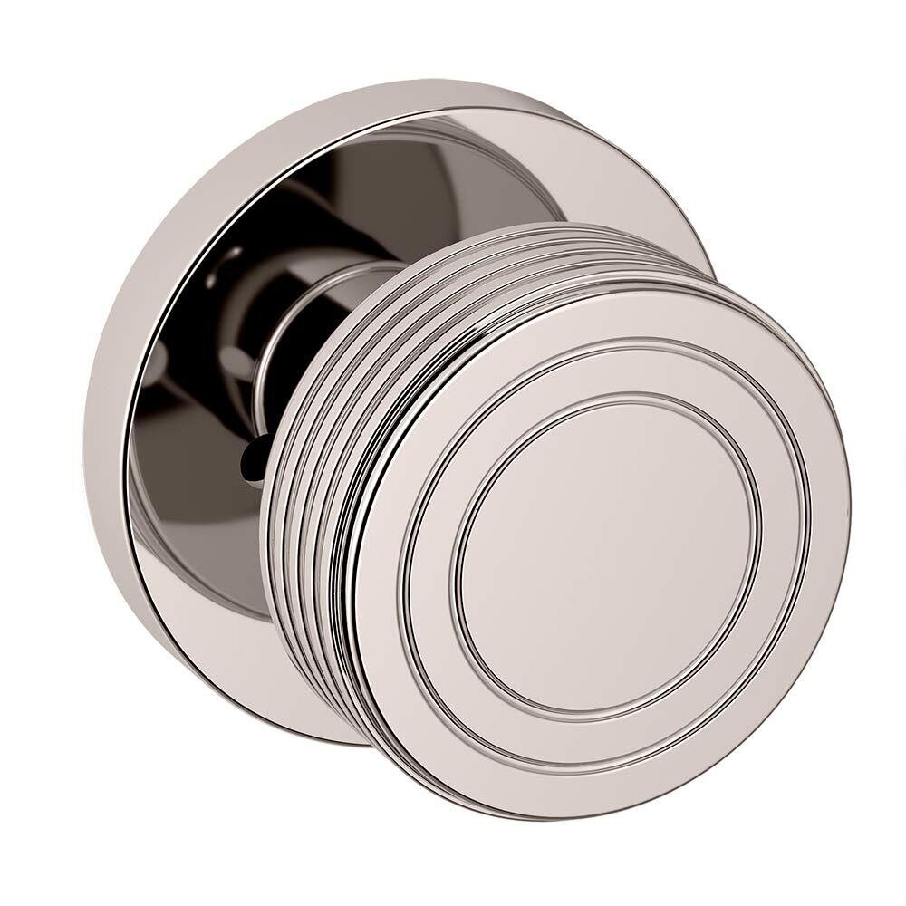 Privacy 5045 Estate Knob with 5056 Rose in Lifetime Pvd Polished Nickel