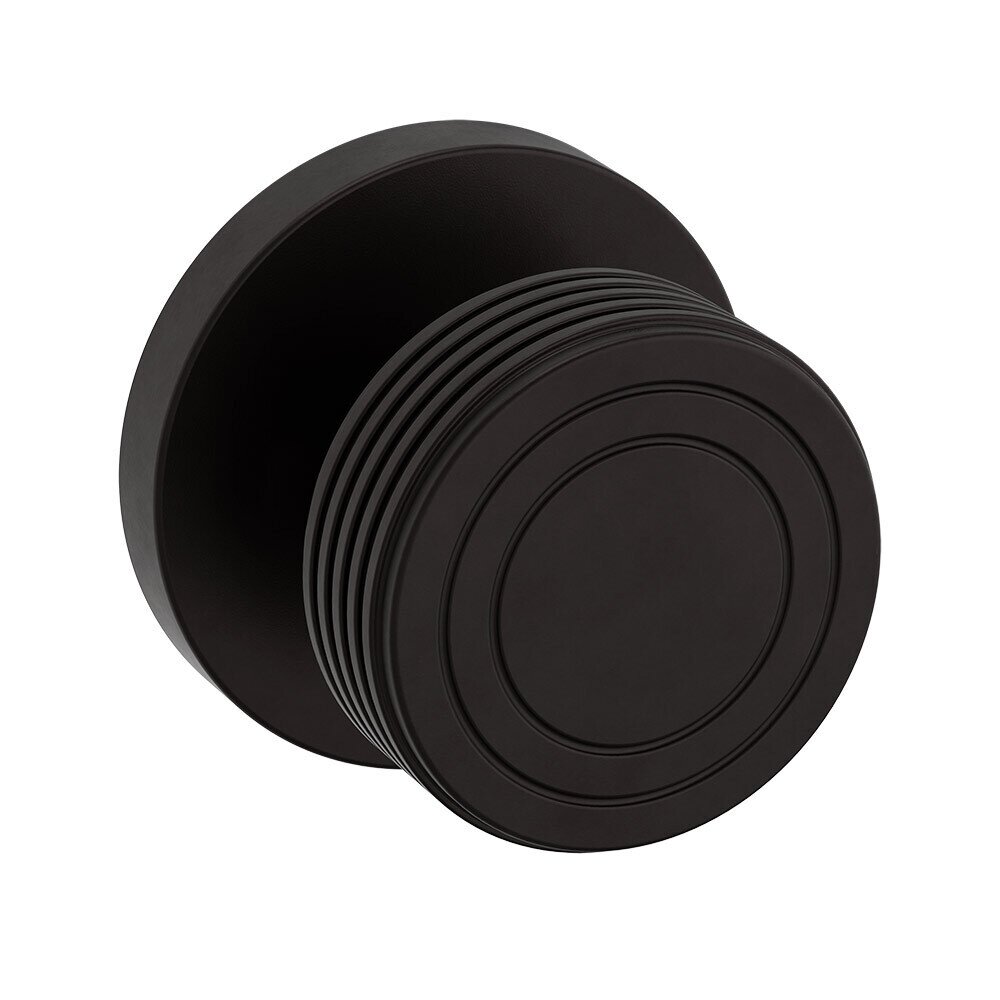 Single Dummy 5045 Estate Knob with 5056 Rose in Oil Rubbed Bronze