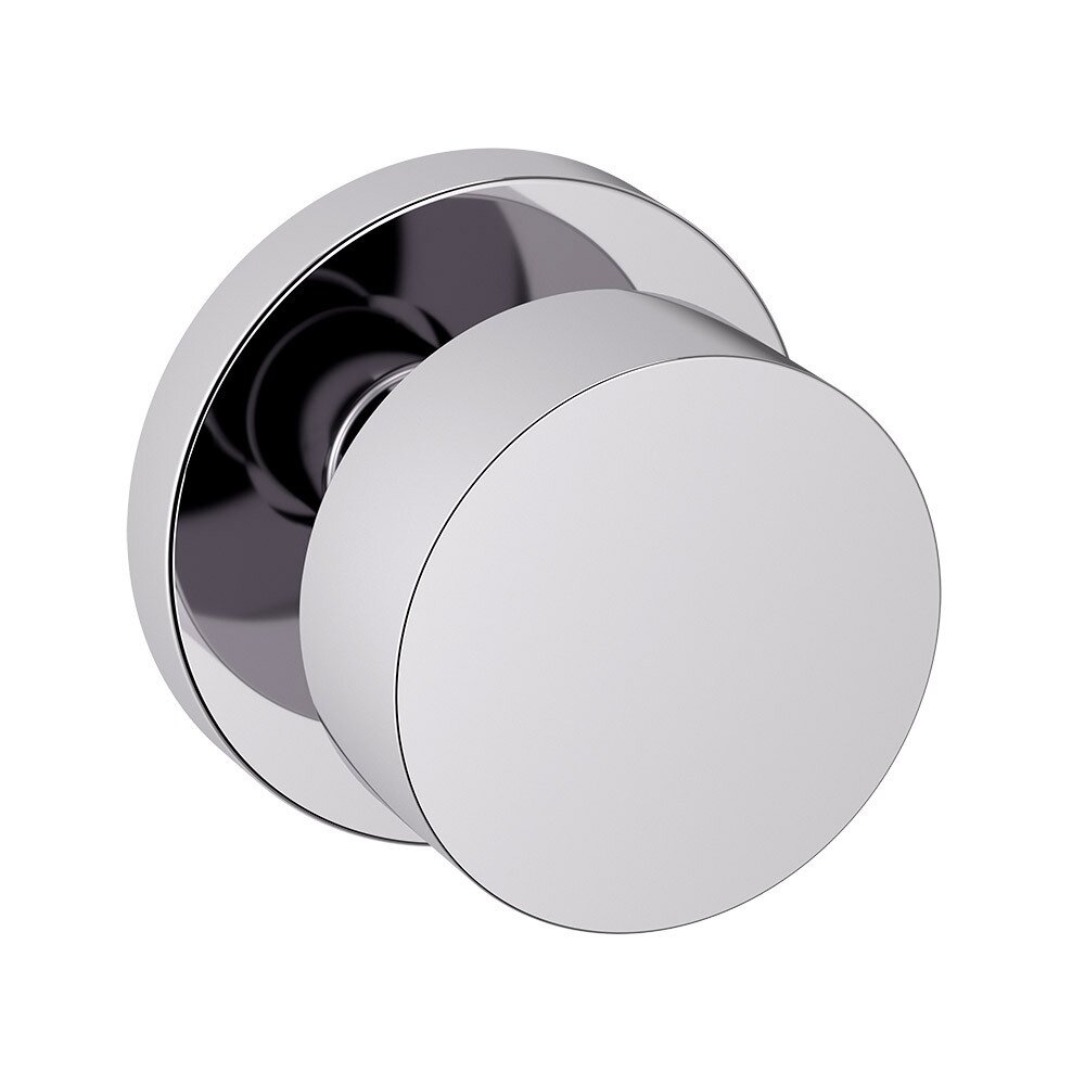 Passage 5055 Estate Knob with 5046 Rose in Polished Chrome