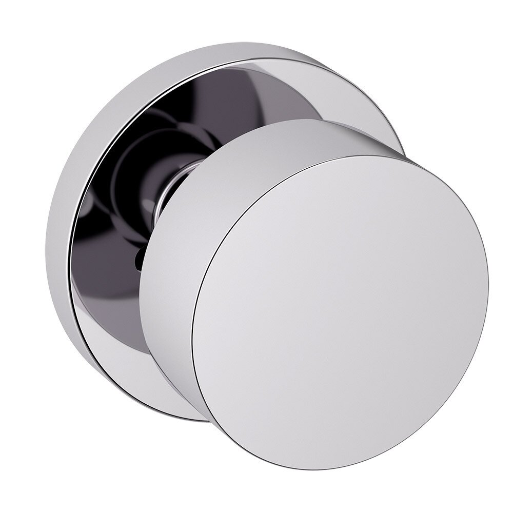 Privacy 5055 Estate Knob with 5046 Rose in Polished Chrome
