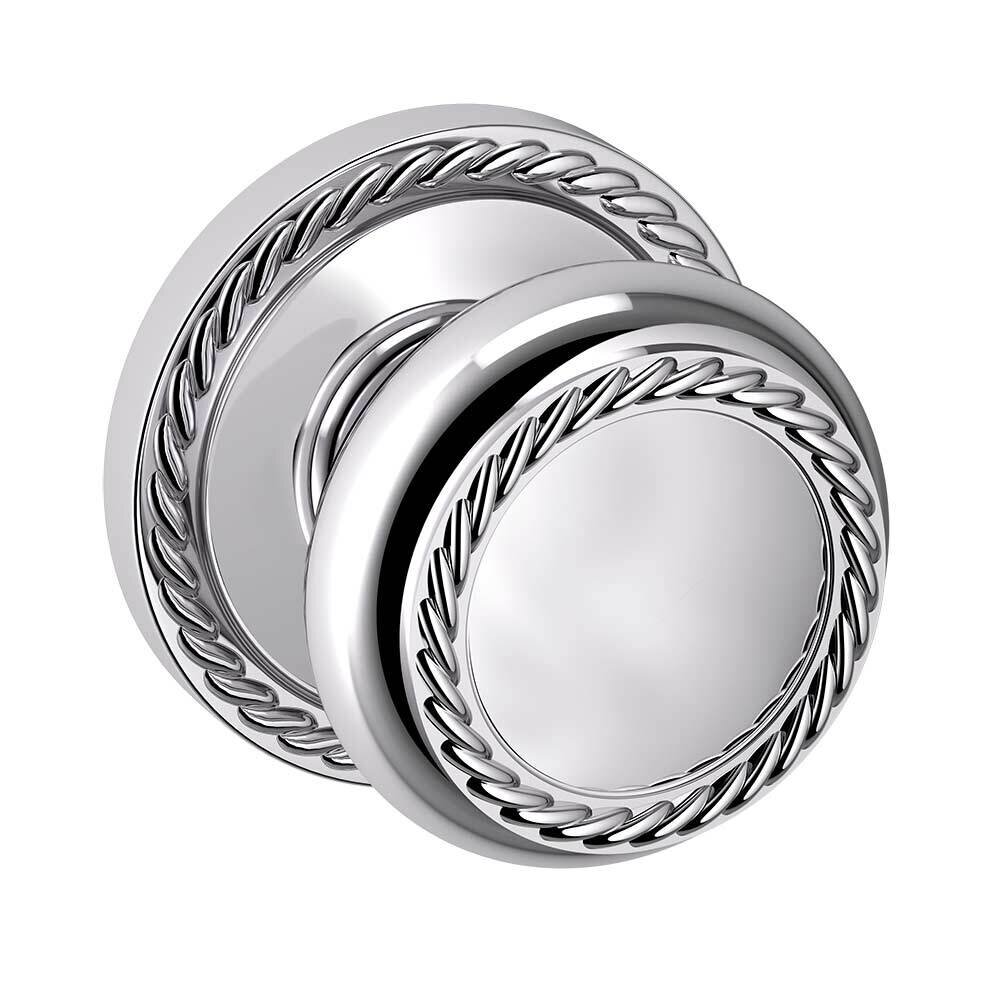Dummy Set 5064 Estate Rope Knob with 5004 Rope Rose in Polished Chrome