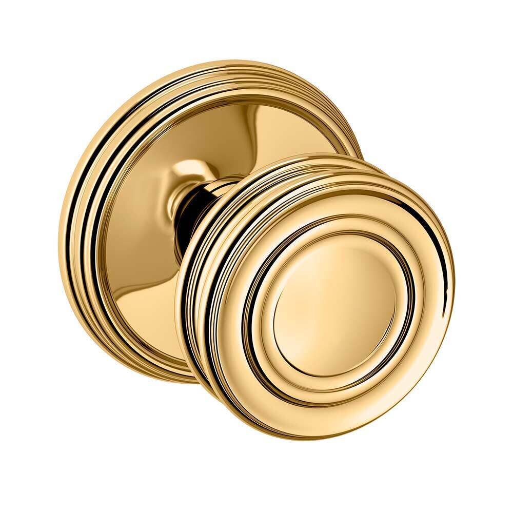 Single Dummy 5066 Estate Knob with 5078 Rose in Lifetime Pvd Polished Brass