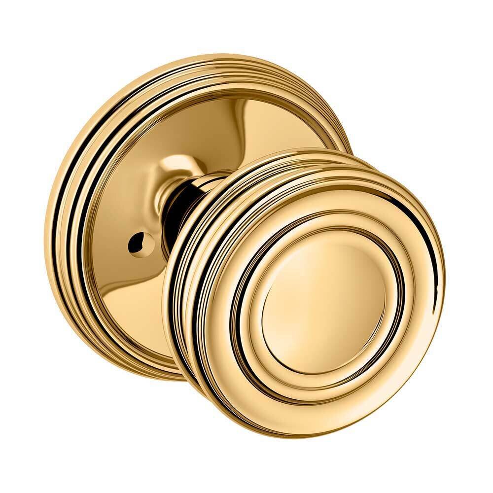 Privacy 5066 Estate Knob with 5078 Rose in Unlacquered Brass