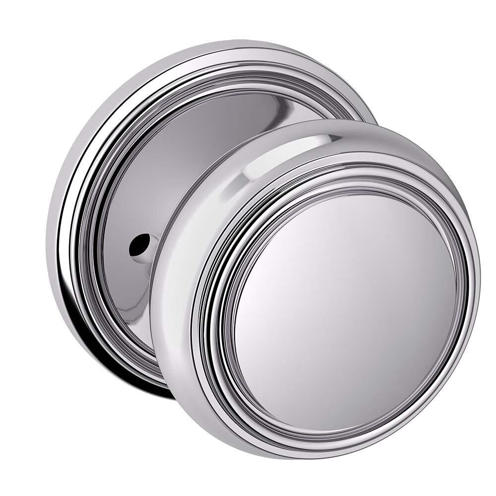 Privacy 5068 Estate Knob with 5070 Rose in Polished Chrome