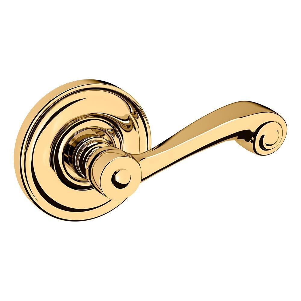 Passage 5103 Estate Lever with 5048 Rose in Lifetime Pvd Polished Brass
