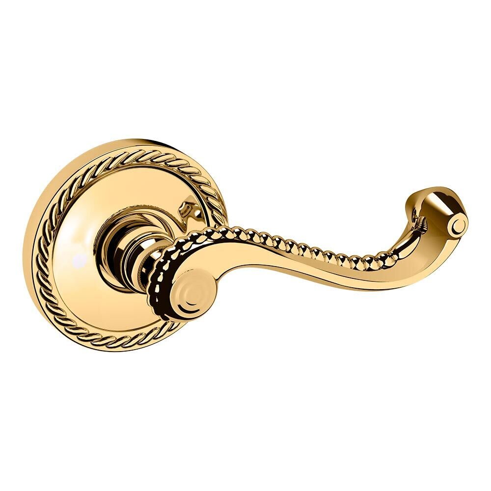 Passage 5104 Estate Lever with 5004 Rose in Lifetime Pvd Polished Brass