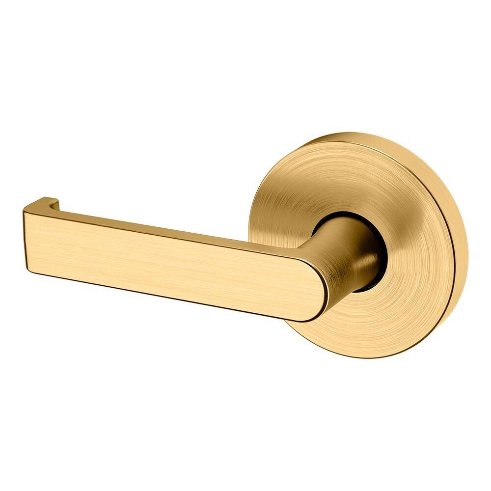 Single Dummy Left Handed 5105 Estate Lever with 5046 Rose in PVD Lifetime Satin Brass